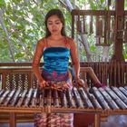 Young lady playing the Jegong
