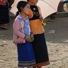 Young local visitors at the Hmong festival