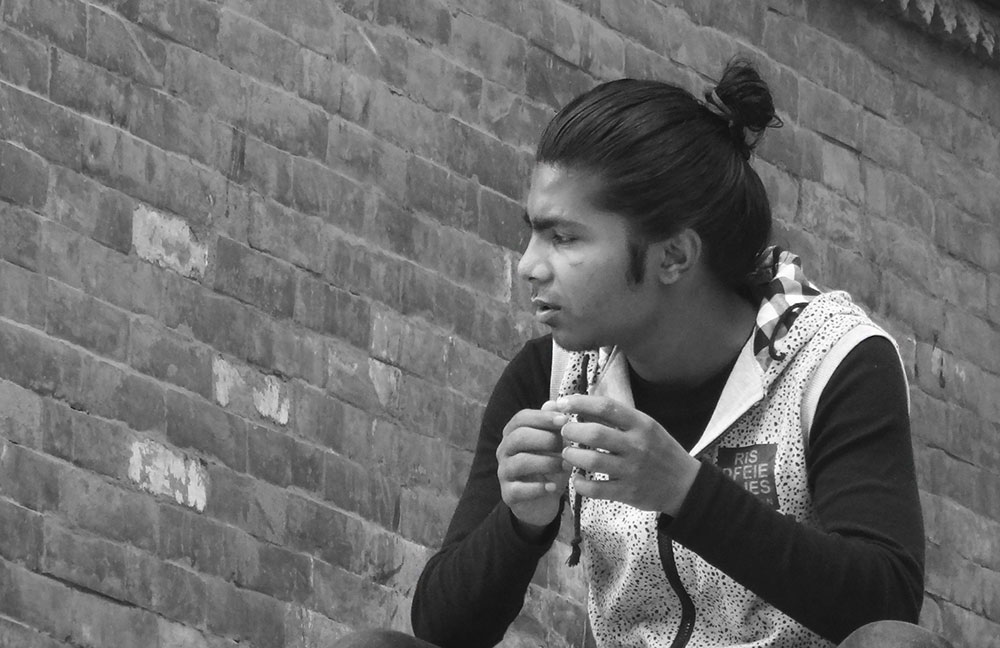 young man at kathmandu