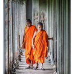 Young monks at Angkor Wat