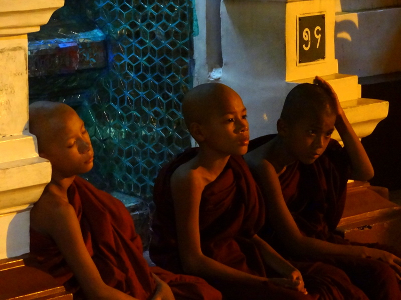 Young monks taking some rest...