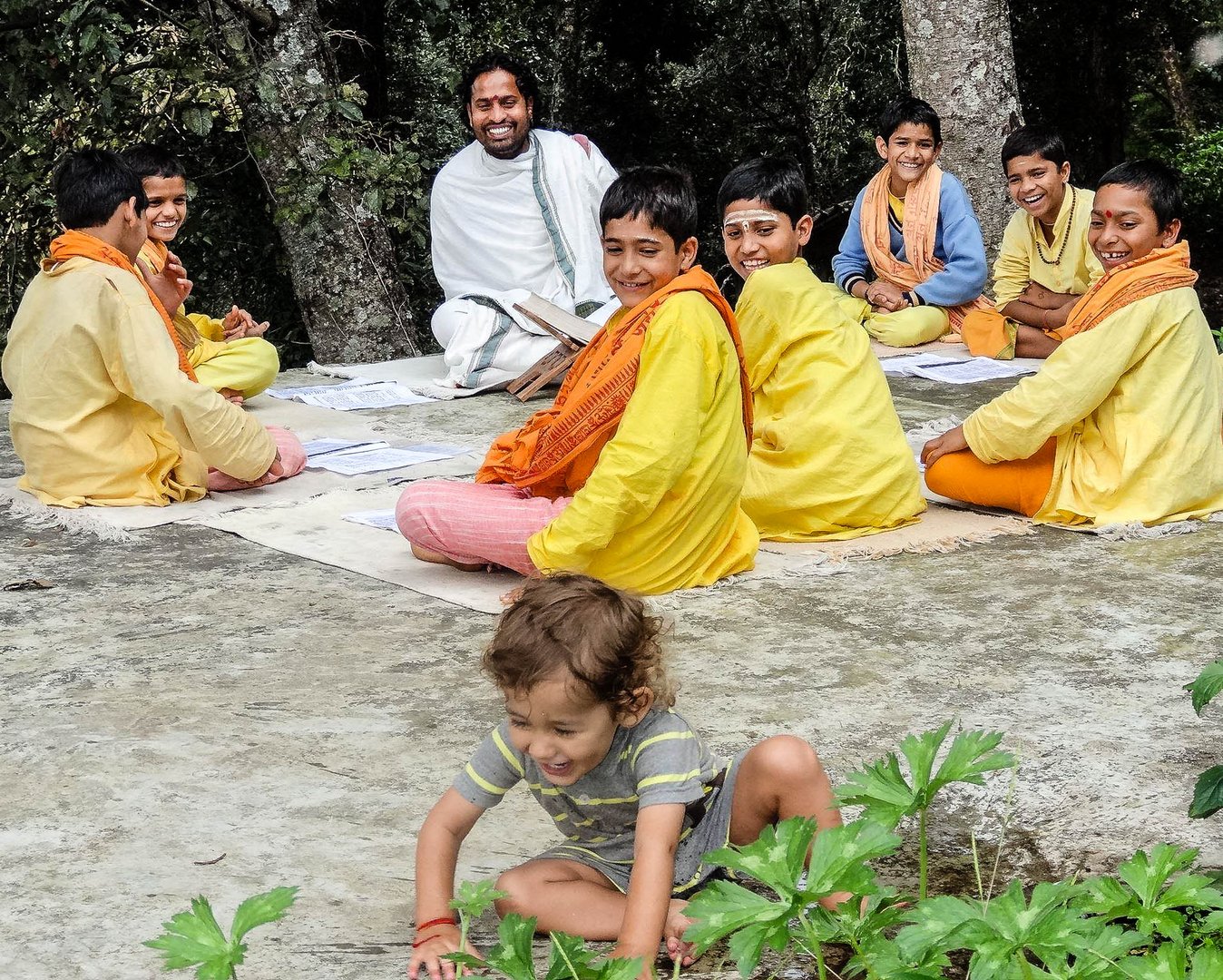 Young Pandit students