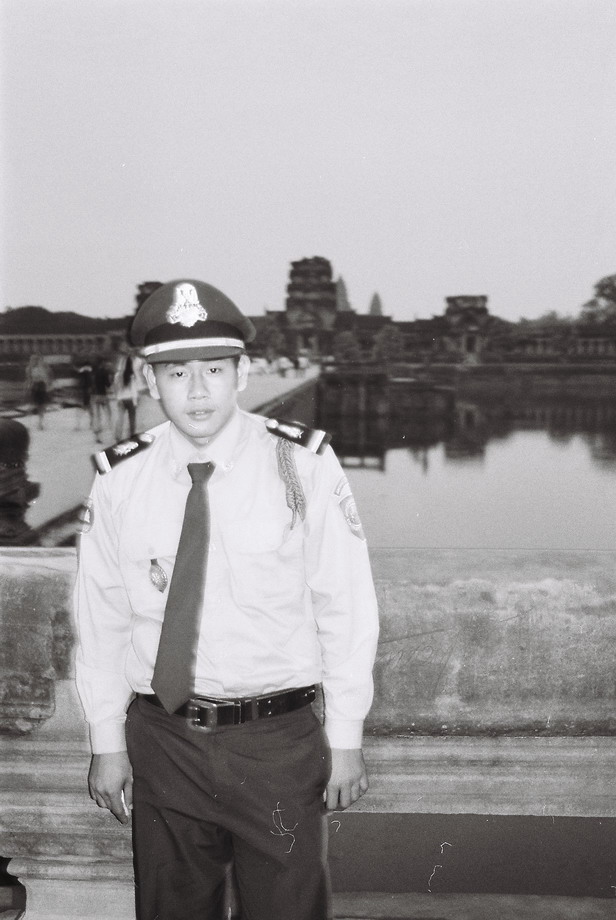 young policeman @ angkor wat