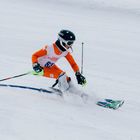 young skier, slalom