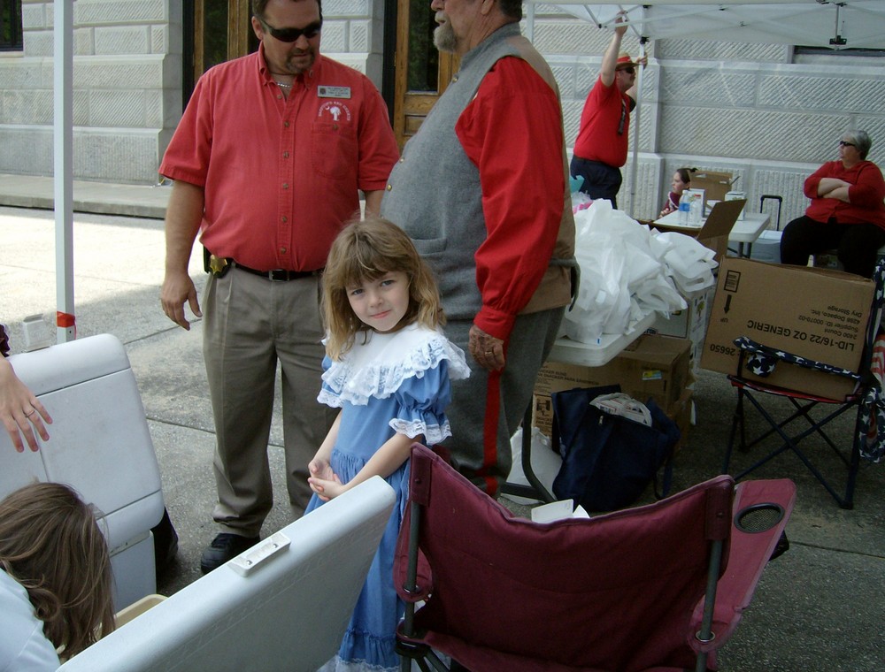 Young Southern Belle in Period Dress