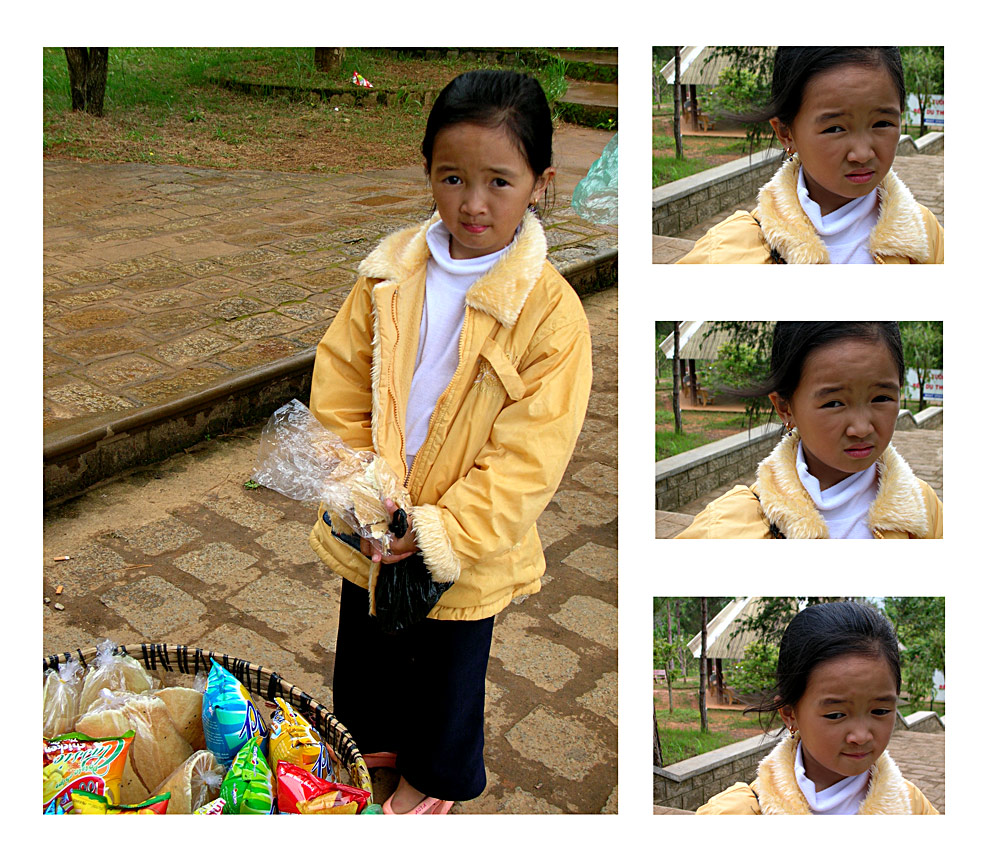 Young trader in Dalat