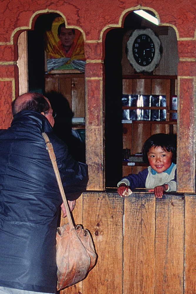 Young vendor girl in Jakar Bumthang