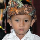 Young worshiper in the temple