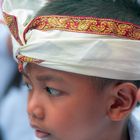 Young worshipper at the Pengerebongan festival