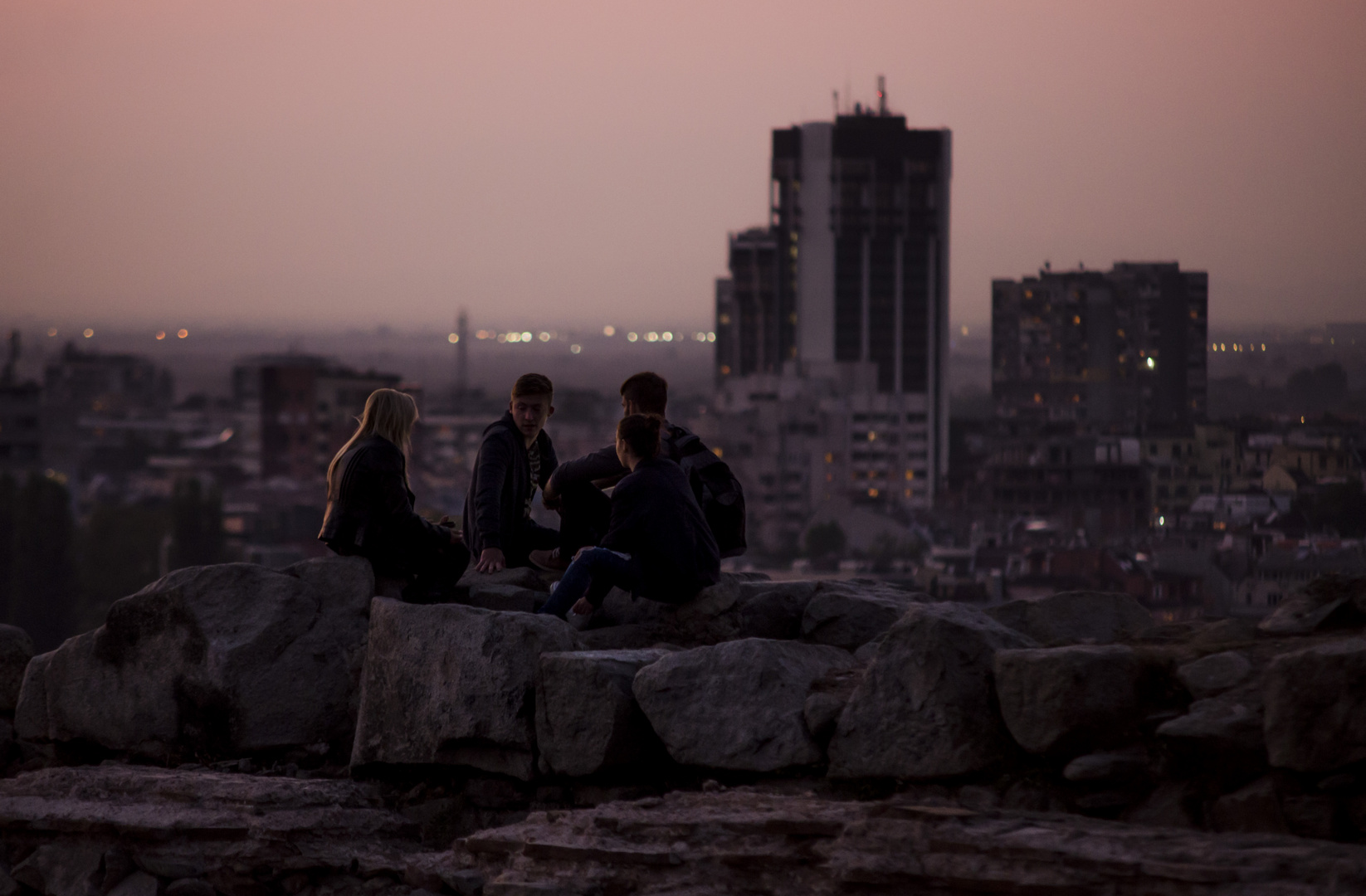 Youth chillin in Plovdiv fortress, Bulgaria