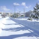 Yozgat-Straße im Schnee