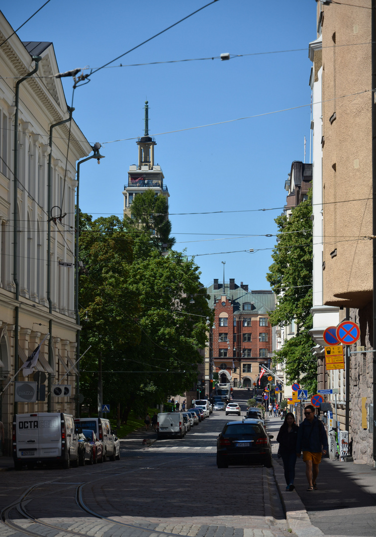 Yrjönkatu and hotel Torni