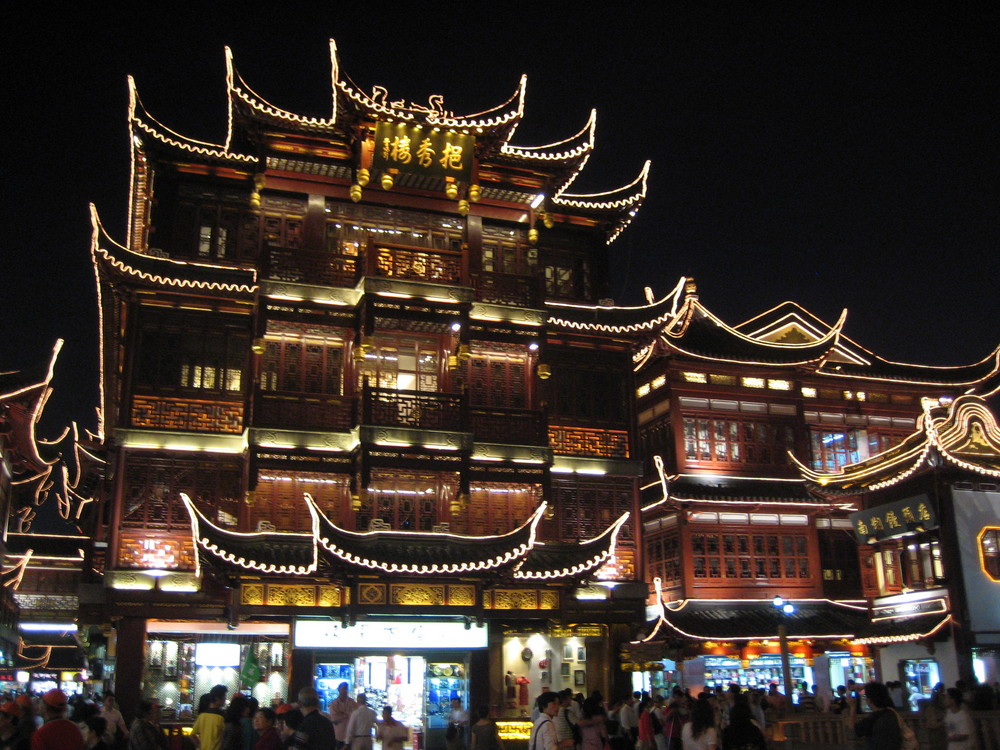 Yu Garden bei Nacht