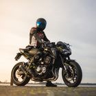 Z900 bei Sonnenuntergang