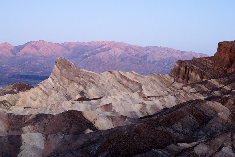 Zabriskie Point im Death VAlley NP - Warten auf die Sonne