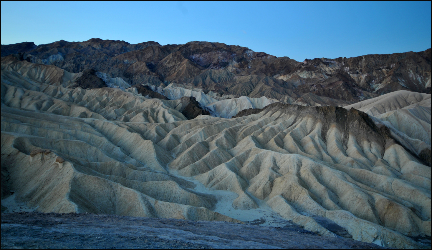 Zabriskie point vor sonnenaufgang