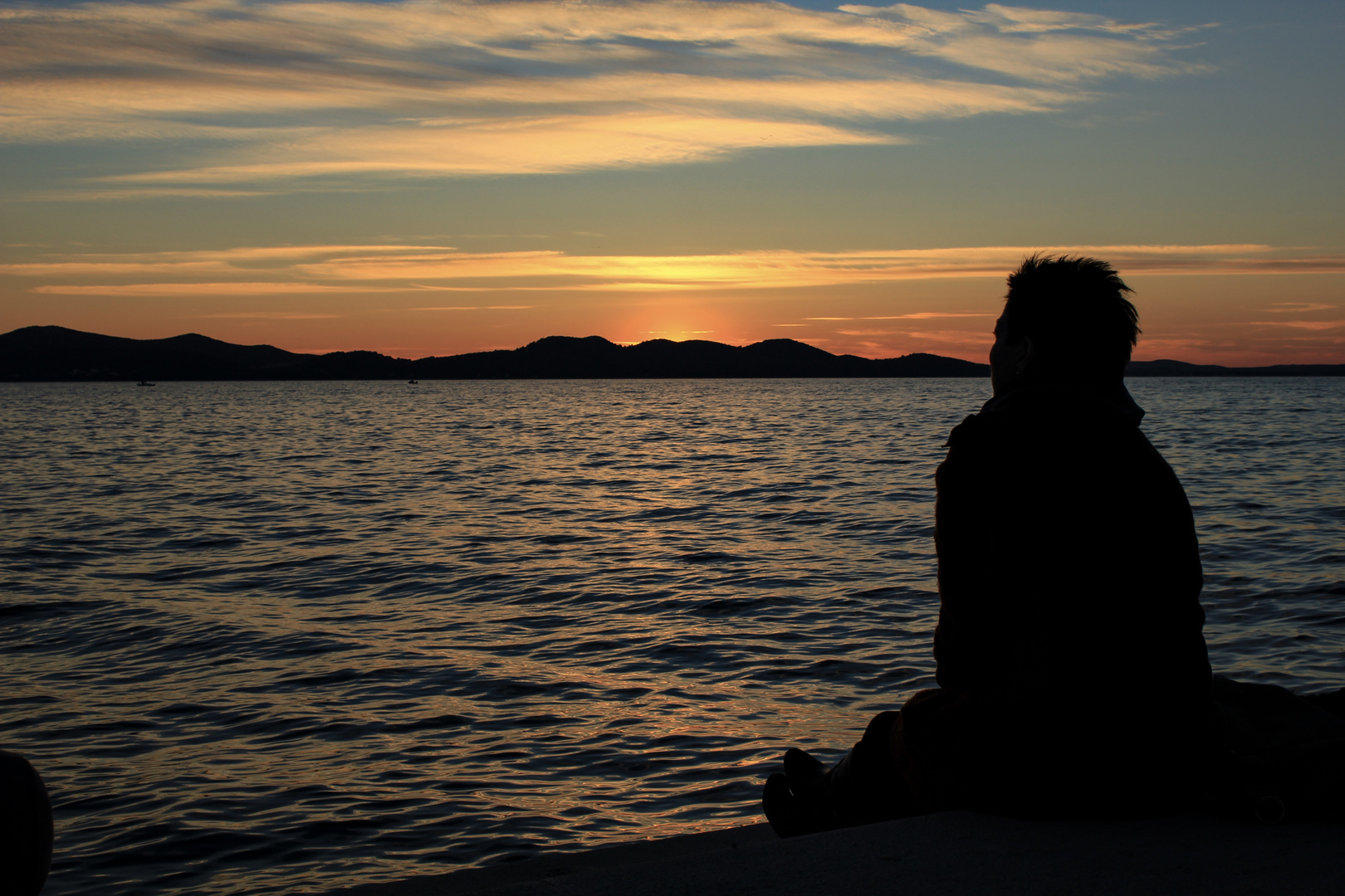 Zadar, Kroatien. Sonnenuntergang.