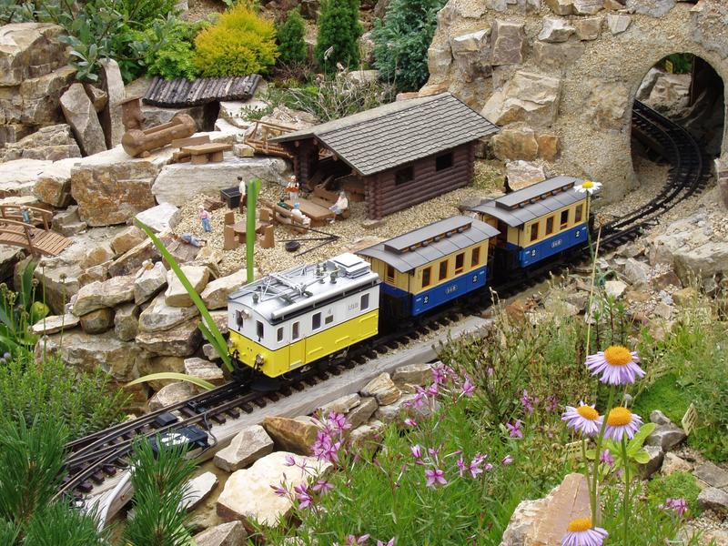 Zahnradbahn auf dem Weg ins Gebirge