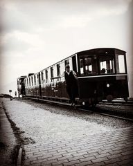 Zahnradbahn Schafberg, schwarz/weiß 