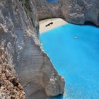 Zakynthos, Schmugglerbucht mit Schiffswrack 