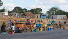 Zambia Versorgung am Straßenrand