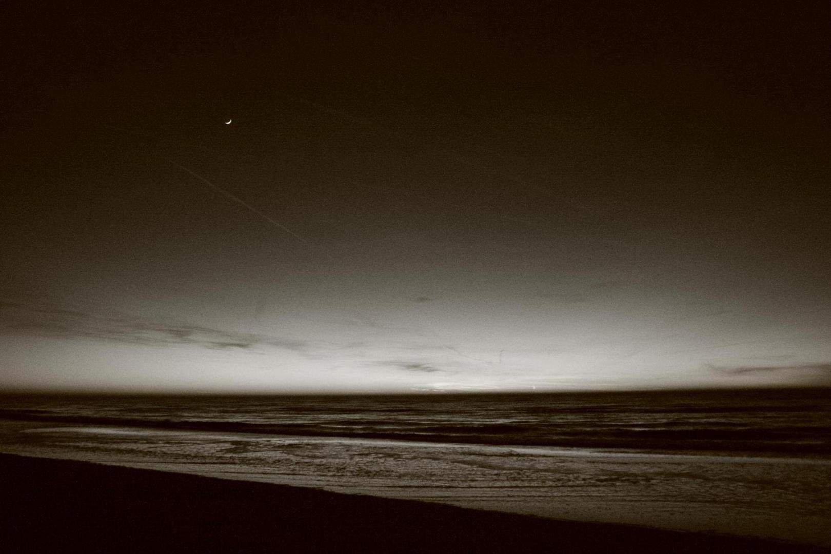 Zandfoort am Strand beim Sonnenuntergang (NL.)