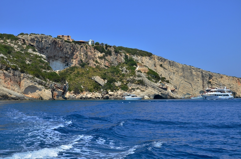 zante greece. blue caves