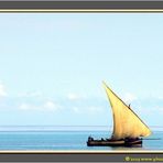 Zanzibar 2001 - Dhow at Sunset - Near Stone Town