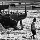 Zanzibar in BW -6.: On the beach