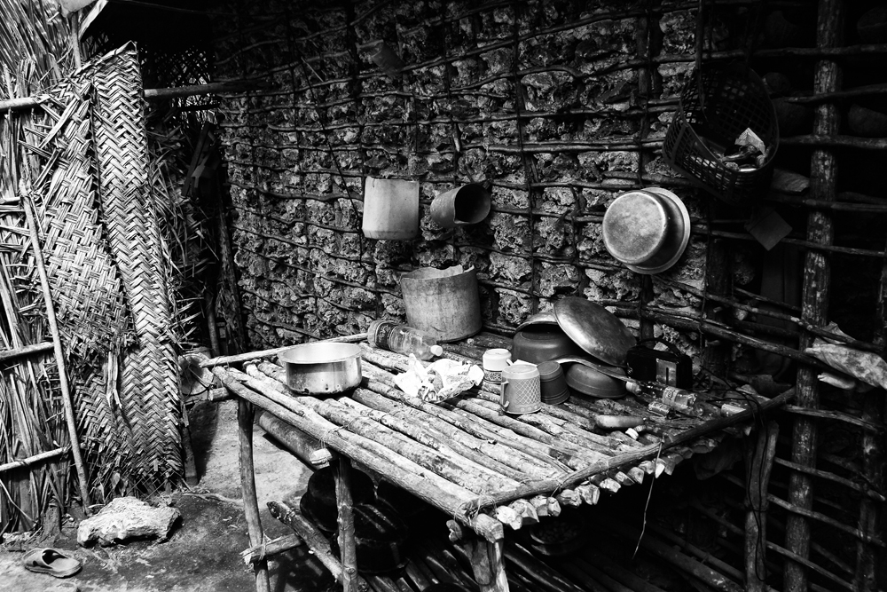 Zanzibár in BW_11.: The kitchen