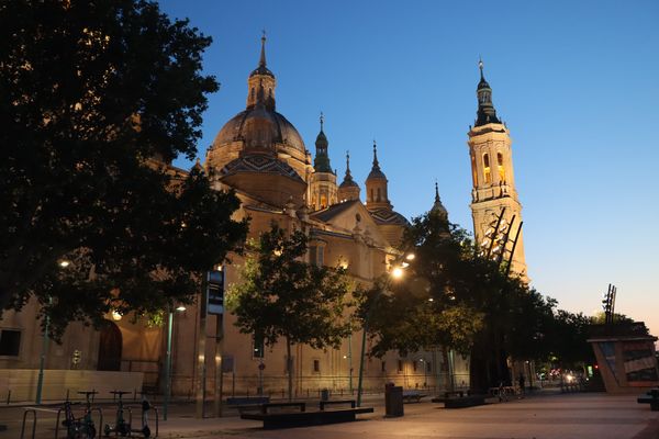 Zaragoza de dia y de noche