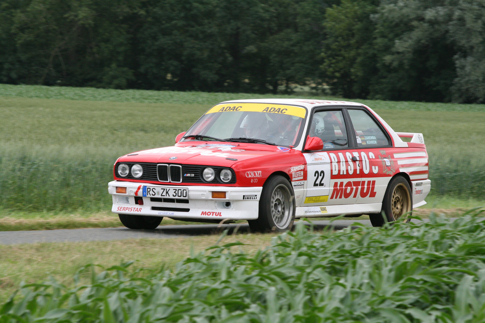 Zaremba/ Kehren auf BMW M3 E30 bei der Rallye Stemweder Berg 2011