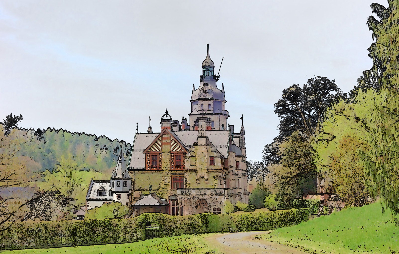 Zarte HDR Bearbeitung für Wandbild 