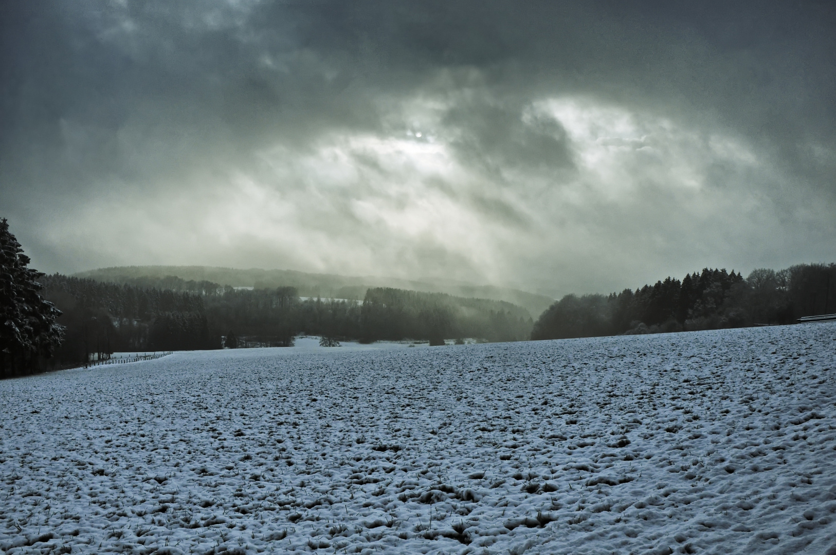 zarte schneedecke