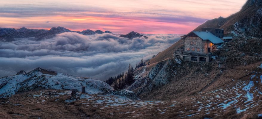 Zauberhafte Berg Stille
