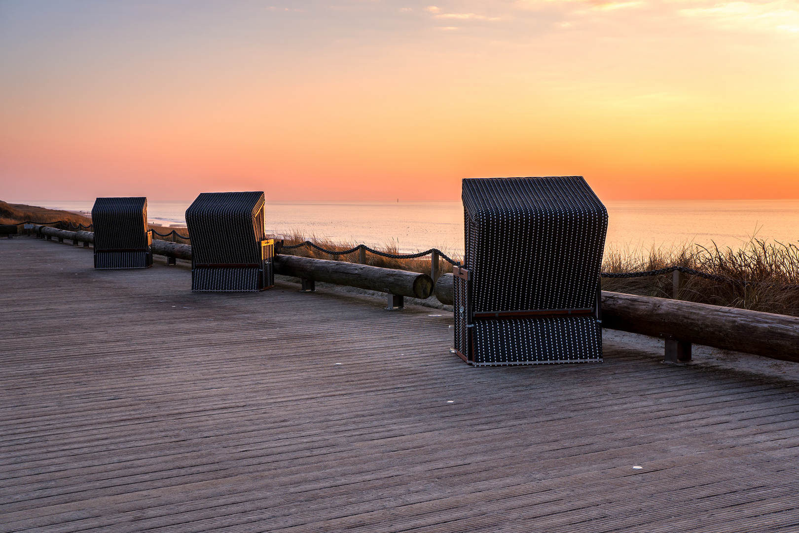 ZAUBERHAFTE LICHTSTIMMUNG AUF DER WENNINGSTEDTER PROMENADE - SYLT FEBRUAR 2018