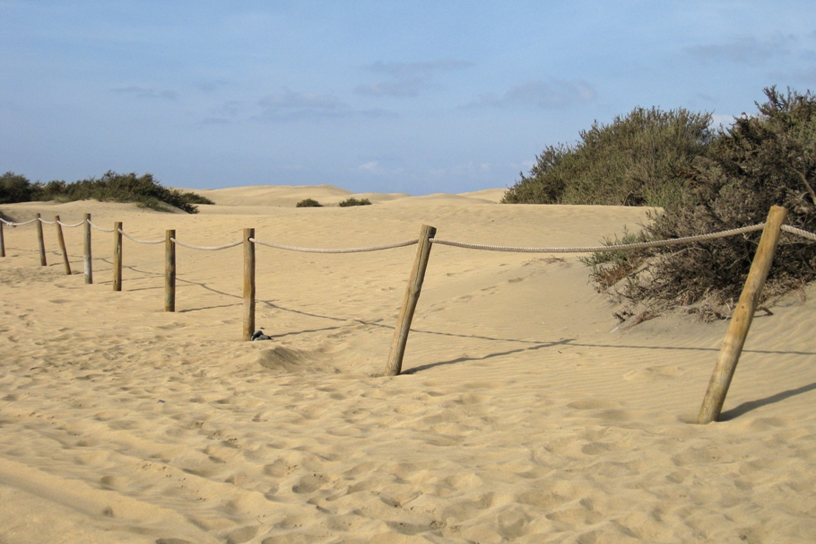 Zaun am Strand