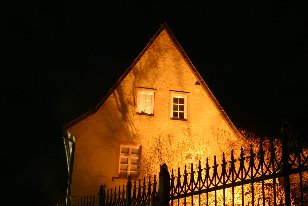 Zaun - Baum - Haus..... sehr schöne Perspektive