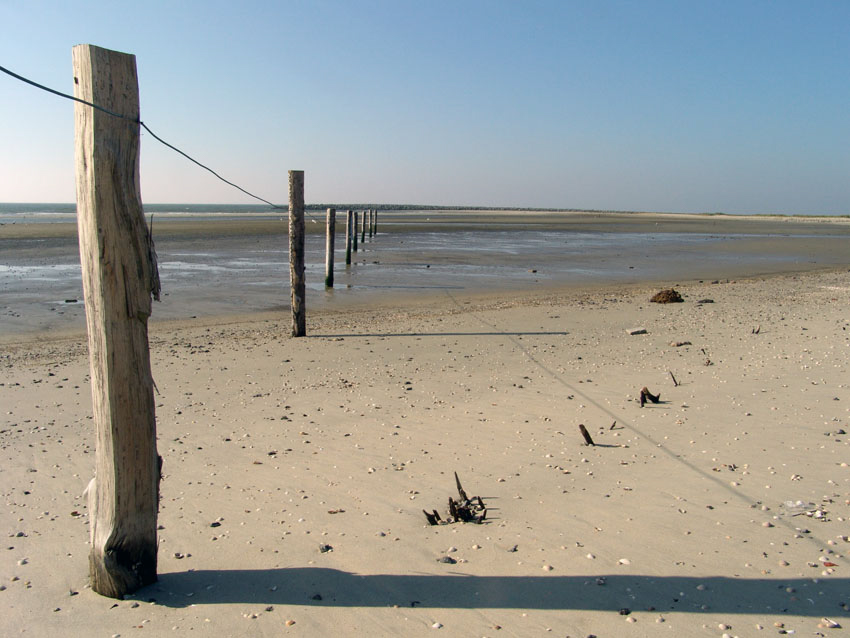 Zaun im Wattenmeer