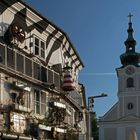 Zebra mit Kirche