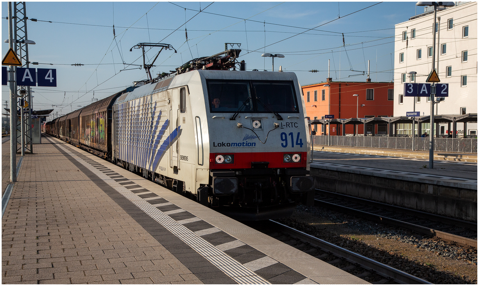 Zebra-Outfit  im Hauptbahnhof