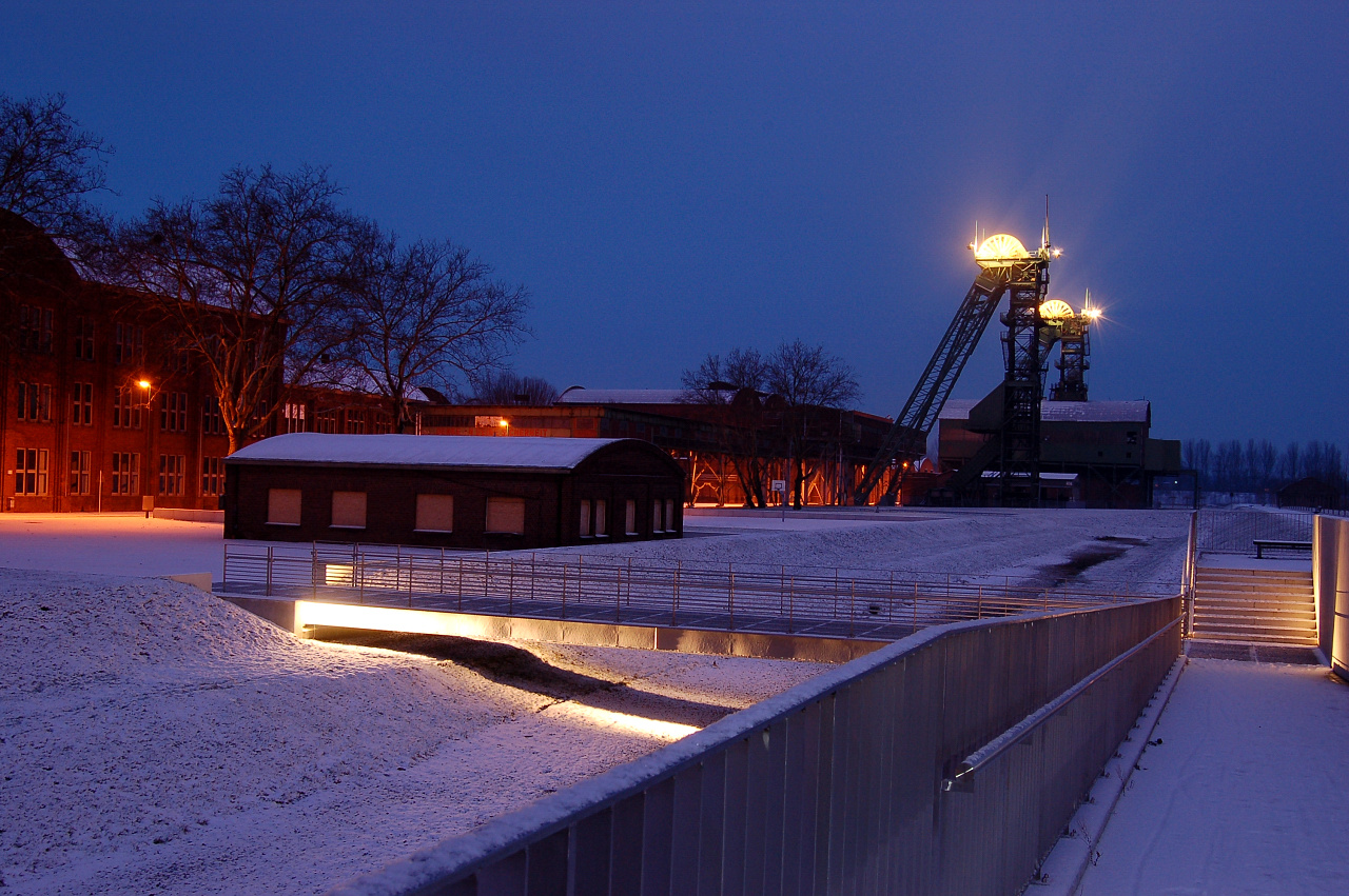 Zeche Ahlen im Schnee