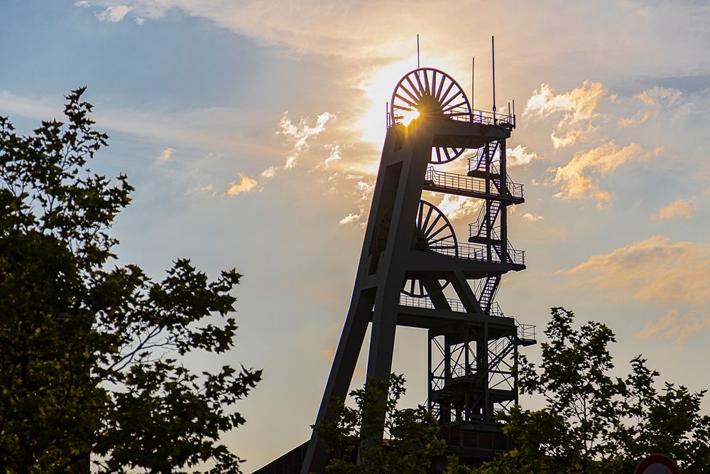 Zeche Ewald am Abend