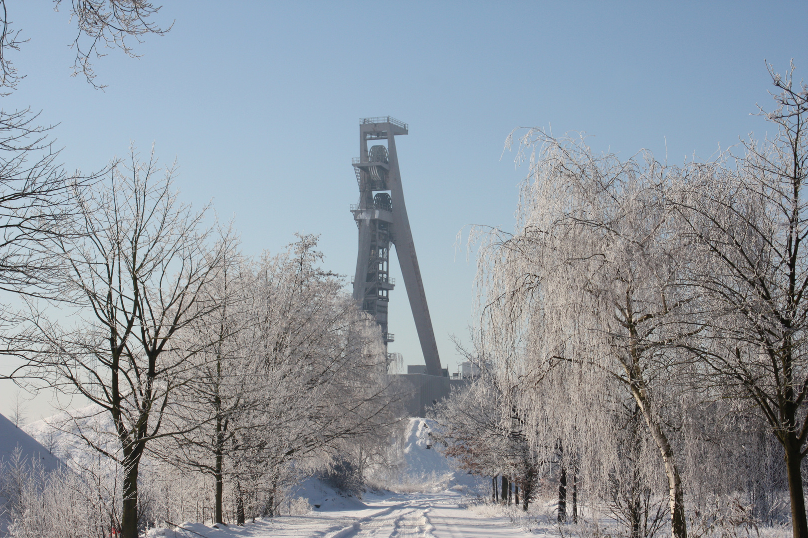 Zeche Hugo im Schnee