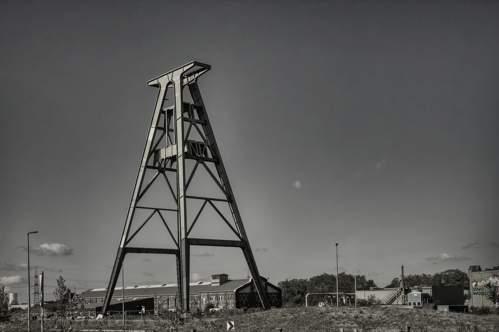 Zeche Lohberg Förderturm Schacht 2 "ohne alles"