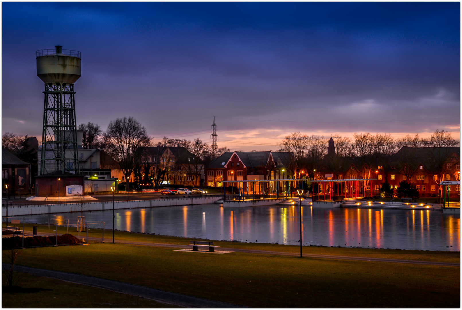 Zeche Lohberg Gelände abends