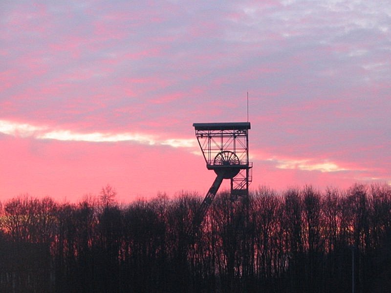 Zeche Teutoburgia im Abendlicht