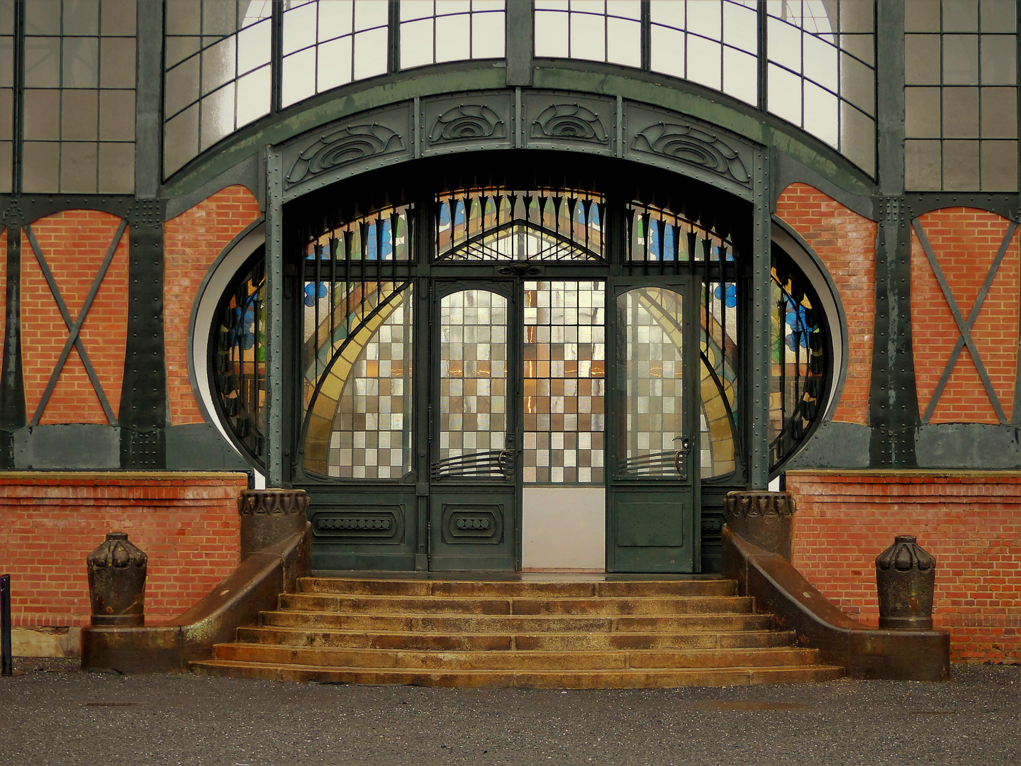  Zeche Zollern Jugendstielportal der Maschinenhalle