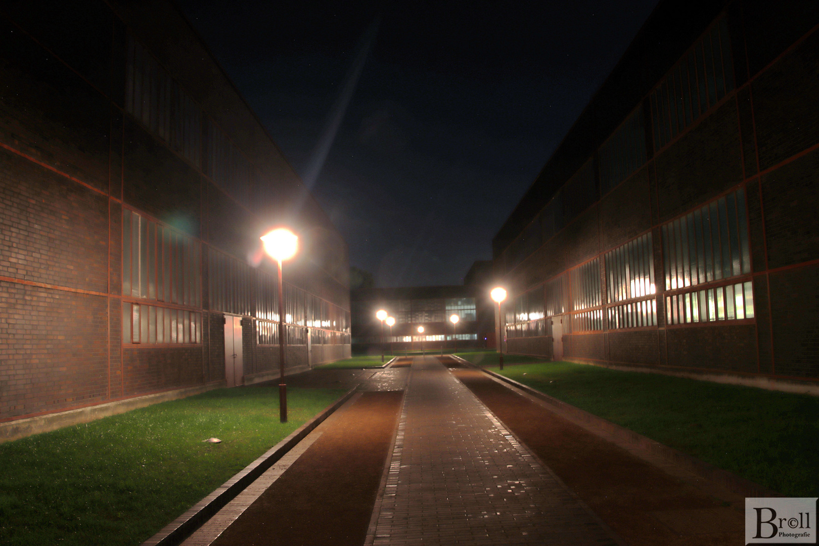 Zeche Zollverein bei Nacht