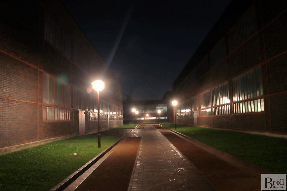 Zeche Zollverein bei Nacht